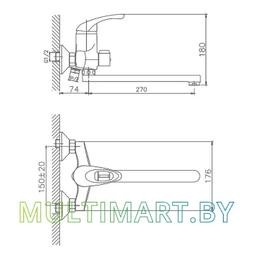 Смеситель Cron CN2203 картинка 2